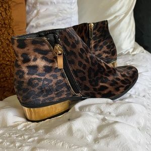 Leopard booties